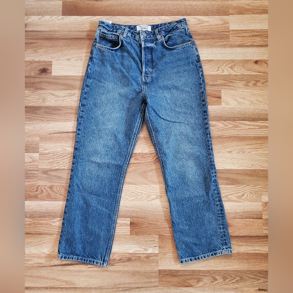 cynthia cropped straight high rise Jeans Blue - Size 29